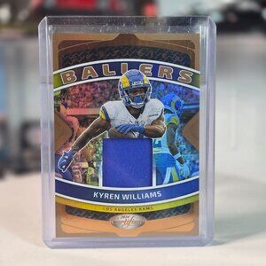 2024 Panini Certified #CBM-KWS Kyren Williams Rams Ballers Jersey Relic Loader
